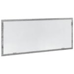 vidaXL Miroir de salle de bain à LED sonoma gris bois d'ingénierie