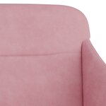 Banc banquette rose 110 x 76 x 80 cm velours 02_0010691