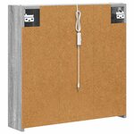 vidaXL Armoire Miroir de Salle de Bain Gris Sonoma