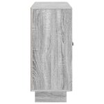 vidaXL Buffet Sonoma gris 89 x 34 5 x 80 cm Bois d'ingénierie