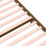 vidaXL Cadre de lit Marron miel Bois massif 90x200 cm