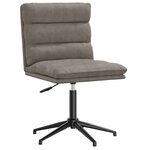 vidaXL Chaise de salle à manger Gris Similicuir