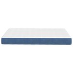 Matelas à ressorts ensachés vidaXL Bleu Medium 120x200x20 cm en tissu