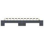 vidaXL Lit de jour avec gigogne sans matelas gris foncé 80x200 cm