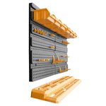 vidaXL Panneau mural porte-outils 646x385 mm 26 porte-outils PP