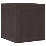 vidaXL Coffre de rangement jardin Marron 55x53x57 cm PP