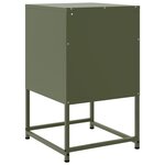 vidaXL Tables de chevet 2 Pièces vert olive 36x39x60 5 cm acier