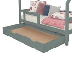 Tiroir de lit 120 x 160 BUDDY - vert sauge