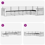 vidaXL Ensemble de canapés d'extérieur 5 pc Naturel