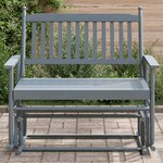 vidaXL Banc balancelle gris 118x70x104 5 cm bois massif de peuplier