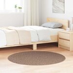 vidaXL Tapis Marron 120 x 120 cm Polypropylène