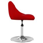 vidaXL Chaises pivotantes à manger lot de 6 Rouge bordeaux Velours
