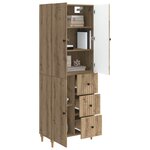 vidaXL Ensemble de Meubles 2 Pièces 66 x 34 5 x 90 cm Bois d'ingénierie