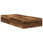 Cadre de lit de rangement vidaXL bois ancien 100x200 cm