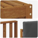 vidaXL Ensemble de canapés d'extérieur 6 pc Naturel et Anthracite
