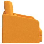 vidaXL Canapé-lit de sol 2 en 1 Jaune foncé 65x80x83 cm Tissu