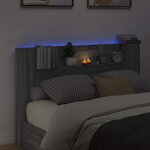 vidaXL Tête de lit Gris Sonoma 160 x 16 5 x 103 5 cm Bois d'ingénierie