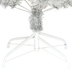 vidaXL Sapin de Noël artificiel avec support argenté 240 cm PET