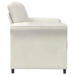 vidaXL Canapé 1 place Crème 88 x 83 x 95 cm Velours