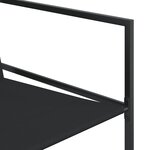 vidaXL Ensemble à manger de jardin 13 Pièces noir textilène