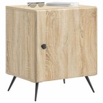 vidaXL Cabinet de chevet 2 pc Chêne Sonoma 43 x 34 5 x 50 cm