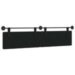 vidaXL Tête de lit suspendue Noir Simili cuir