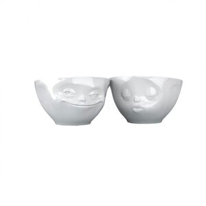 2 petits bols en porcelaine 200 ml Tassen - Bisou et malin