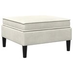vidaXL Pouf avec Rangement Crème Velours