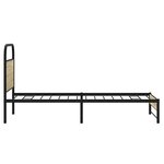 vidaXL Cadre de lit sans matelas 75x190cm chêne sonoma bois ingénierie