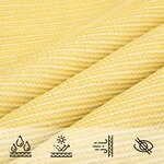 vidaXL Voile d'ombrage 160 g/m² Beige 2 5x2 5 m PEHD