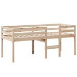 vidaXL Lit haut sans matelas 90x190 cm bois de pin massif