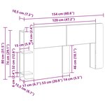 vidaXL Cabinet de Tête de Lit Chêne Sonoma Bois d'ingénierie
