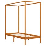 vidaXL Cadre de lit à baldaquin sans matelas bois massif 90x200 cm