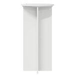 vidaXL Support de Plante 2 pièces Blanc brillant 40 x 40 x 80 cm