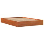 vidaXL Cadre de lit sans matelas cire marron 120x200cm bois pin massif