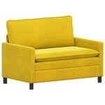 vidaXL Canapé Jaune 126 x 81 x 87 5 cm Velours