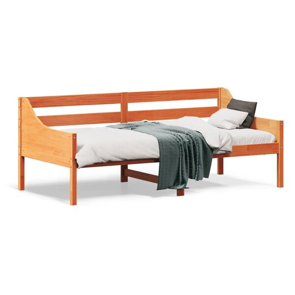 vidaXL Lit de jour sans matelas cire marron 75x190 cm pin massif