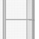 vidaXL Cage pour chat 4,5x1,5x1,5 m Acier galvanisé