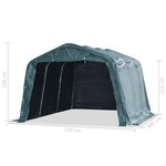 Vidaxl tente amovible pour bétail pvc 550 g/m² 3 3 x 4 8 m vert foncé