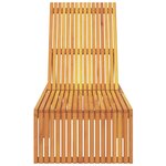 vidaXL Transat Bois d'acacia massif Huile Naturelle