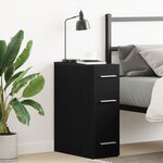 Meuble de pharmacie vidaXL en chêne noir 20x45 5x60 cm en bois d'ingénierie
