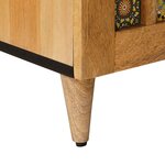 vidaXL Meuble TV Naturel 105 x 33 x 46 cm Bois de mangue massif
