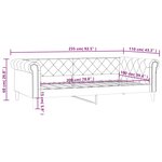 vidaXL Lit de jour cappuccino 100x200 cm similicuir