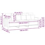 vidaXL Canapé à 3 places Taupe 180 cm Tissu