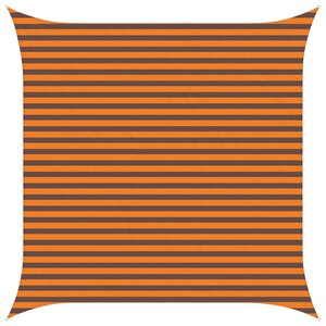 vidaXL Voile d'ombre Orange et marron 3 6 x 3 6 m