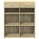 vidaXL Buffet chêne sonoma 80x42 5x93 cm bois d'ingénierie
