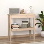 vidaXL Table console 80x40x75 cm Bois massif de pin