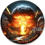 Pièce de monnaie en Argent 1 Dollar g 31.1 (1 oz) Millésime 2024 NUCLEAR INFERNO