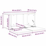 vidaXL Ensemble meuble TV 4 Pièces Chêne artisan Moyen 60 x 30 x 30.5 cm