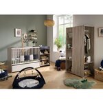 Lit bébé combiné - 120 x 60 cm - Evolutif en 90 x 190 cm